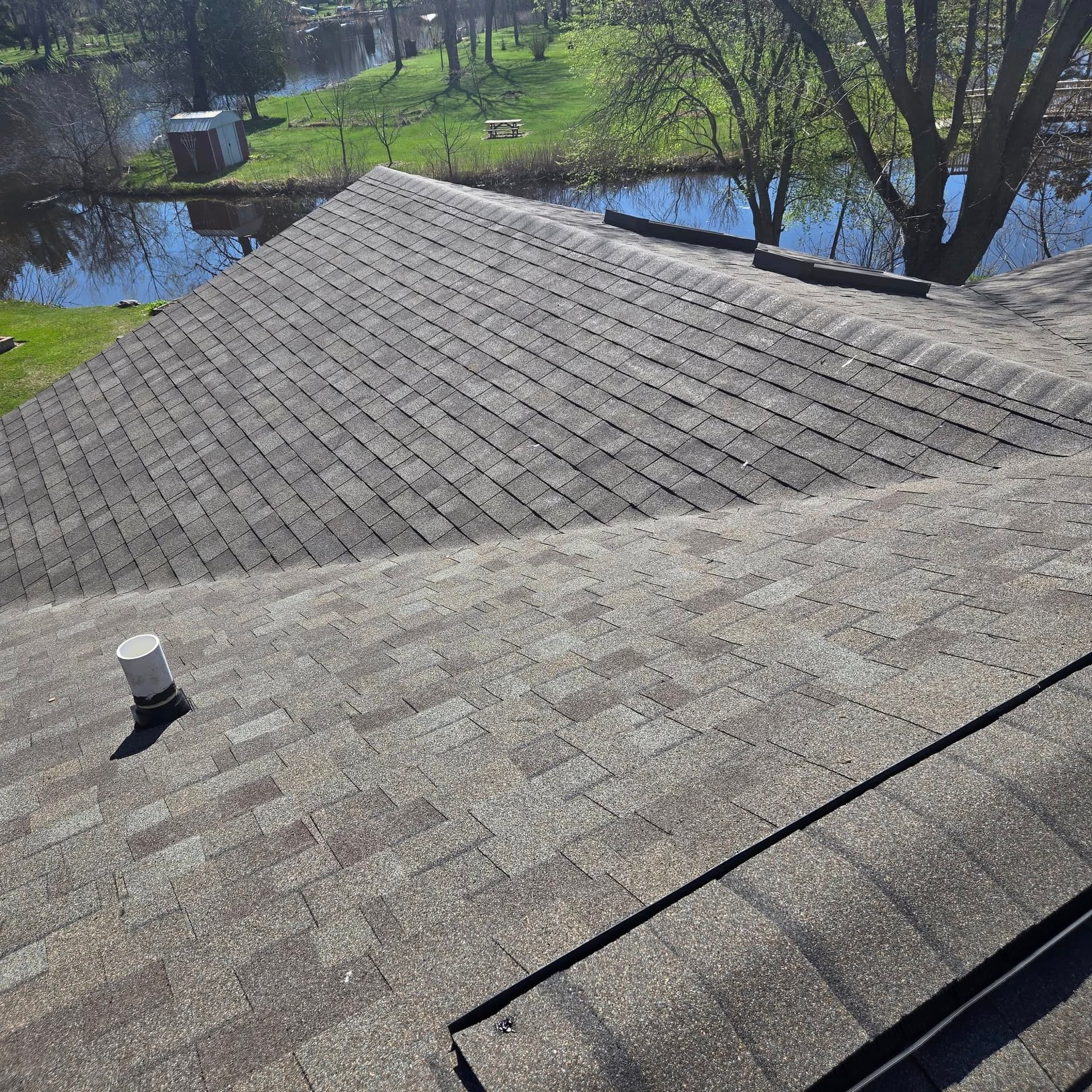 Professional roofing installation by Chally Construction